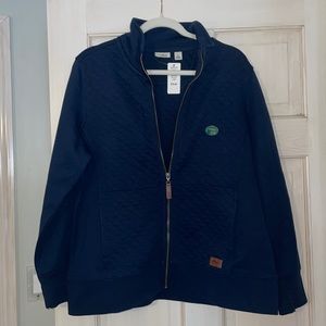 Quilted Full Zip Sweatshirt